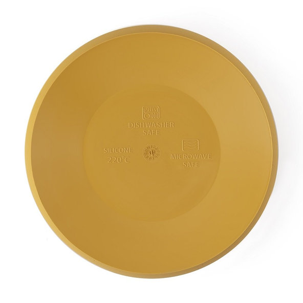 PETITE&MARS Miska dvojfarebná silikónová Take&Match Intense Ochre 6m+