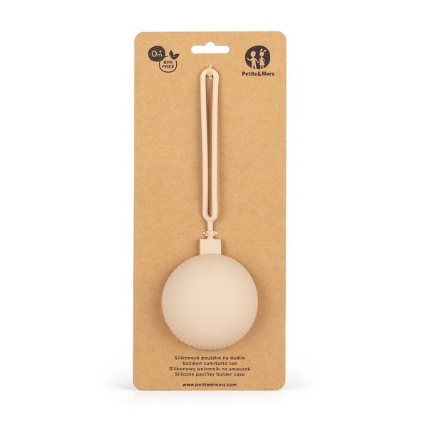 PETITE&MARS Puzdro silikónové na cumlík Take&Match Desert Sand 0m+