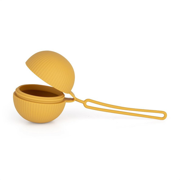 PETITE&MARS Puzdro silikónové na cumlík Take&Match Intense Ochre 0m+