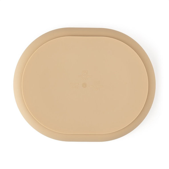 PETITE&MARS Tanierik silikónový deliaci oválny Take&Match Desert Sand 6m+