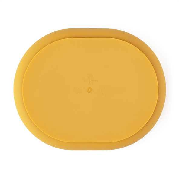 PETITE&MARS Tanierik silikónový deliaci oválny Take&Match Intense Ochre 6m+