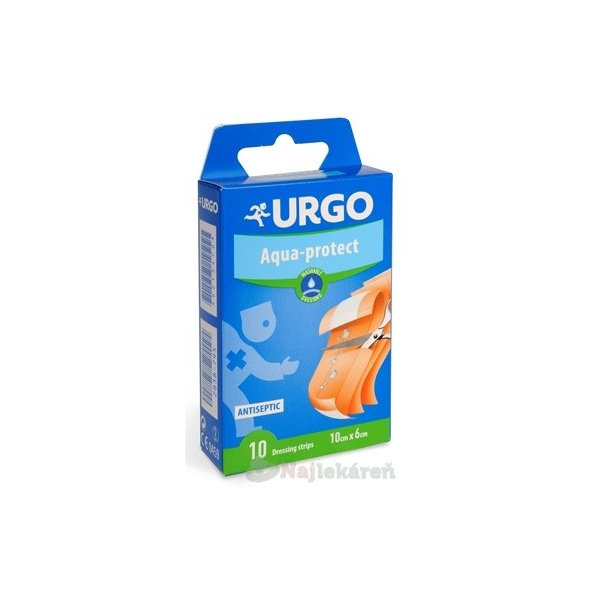URGO Aqua-protect umývateľná náplasť 10x6cm 10 ks
