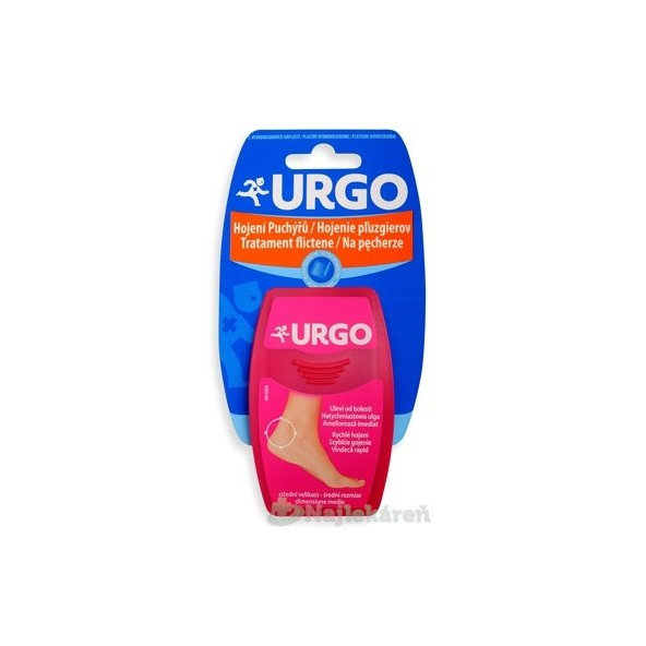 URGO Hojenie pľuzgierov Ultra diskrétne hydrokoloidná náplasť, 5,9x3,4 cm  5ks