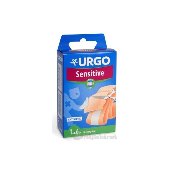 URGO Sensitive Stretch náplasť na citlivú pokožku 1mx6cm  1ks