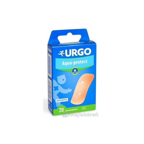 URGO Aqua-protect umývateľná náplasť, 3 veľkosti  20ks