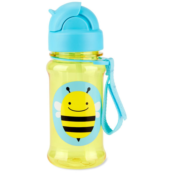SKIP HOP Zoo tritan fľaša so slamkou Včielka 12m+ 355 ml