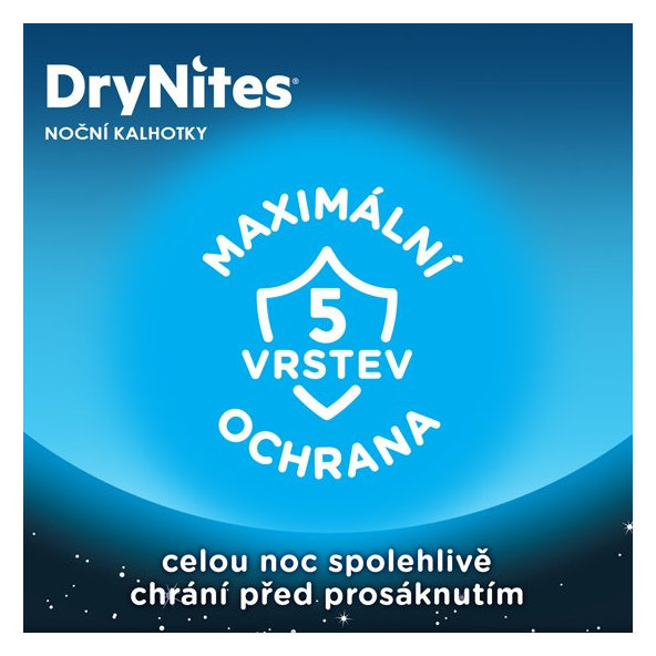 HUGGIES® DryNites Nohavičky plienkové jednorazové pre dievča 8-15 rokov (27-57 kg) 9 ks