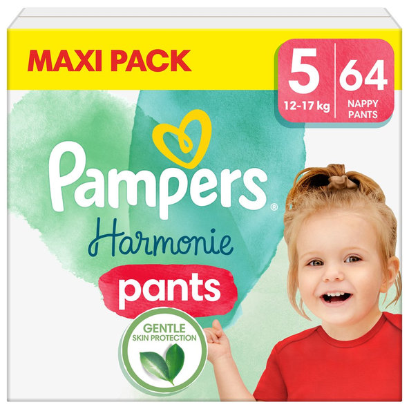 2x PAMPERS Nohavičky plienkové Harmonie Pants veľ. 5 (64 ks) 12-17 kg