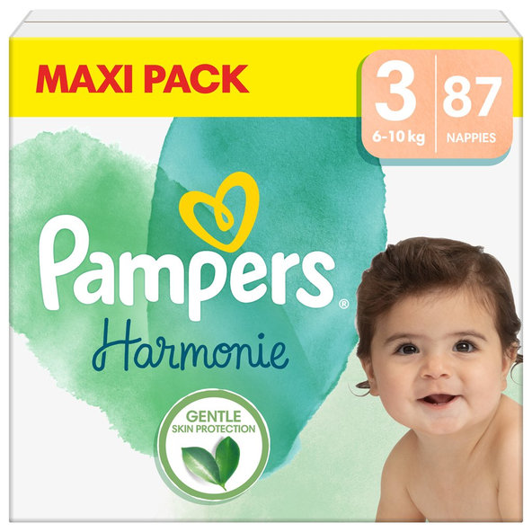 2x PAMPERS Plienky jednorázové Harmonie veľ. 3 (87 ks) 6-10 kg