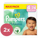 2x PAMPERS Plienky jednorázové Harmonie veľ. 4 (74 ks) 9-14 kg