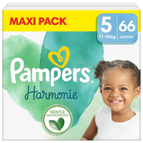 2x PAMPERS Plienky jednorázové Harmonie veľ. 5 (66 ks) 11-16 kg