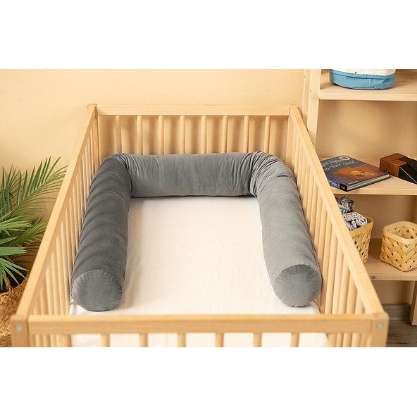 SENSILLO Mantinel ochranný valec Gray velvet  200x15 cm