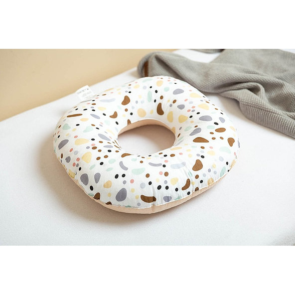 SENSILLO Vankúš popôrodný bodky Beige bavlna 43 cm