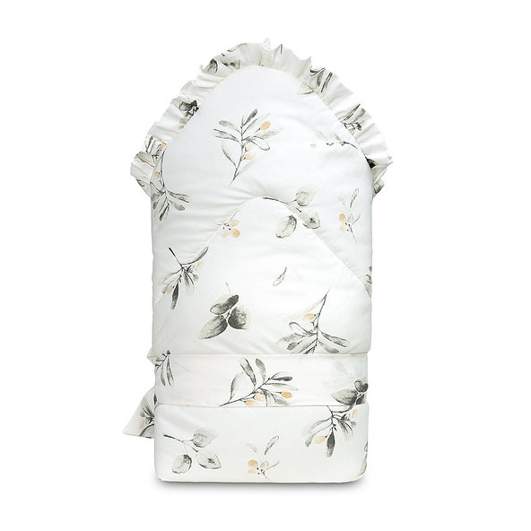 SENSILLO Zavinovačka s volánikom olivy bavlna 75x75 cm