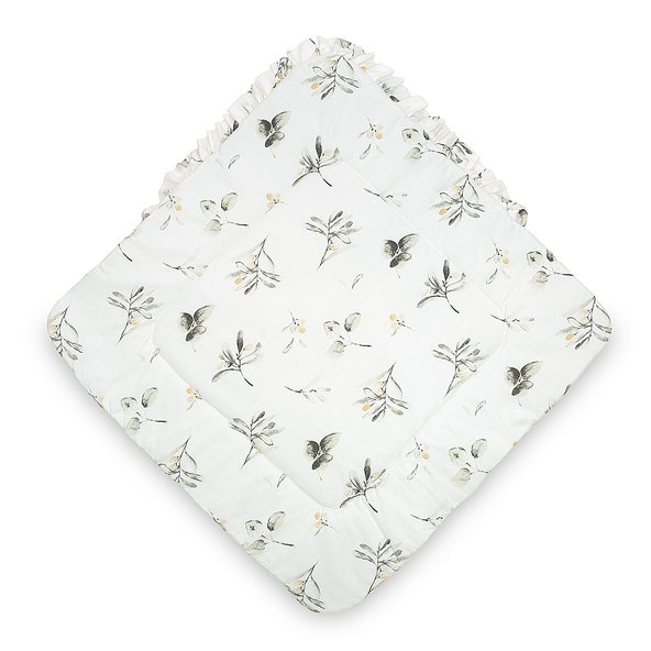 SENSILLO Zavinovačka s volánikom olivy bavlna 75x75 cm