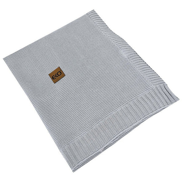 EKO Deka bambusová s kožušinovou podšívkou Grey 100x80 cm