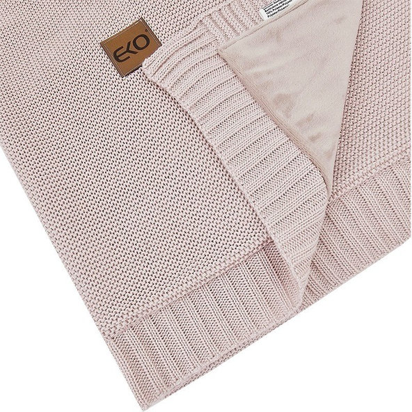 EKO Deka bambusová s kožušinovou podšívkou Rose Pink 100x80 cm