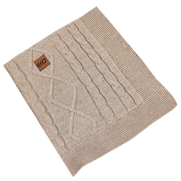 EKO Deka kašmírová s kožušinovou podšívkou Beige 100x80 cm