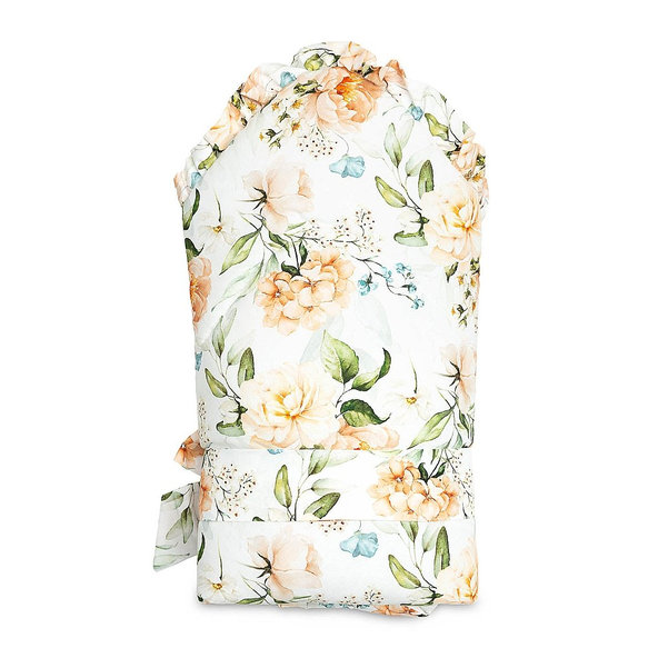 SENSILLO Zavinovačka s volánikom pivonka bavlna 75x75 cm