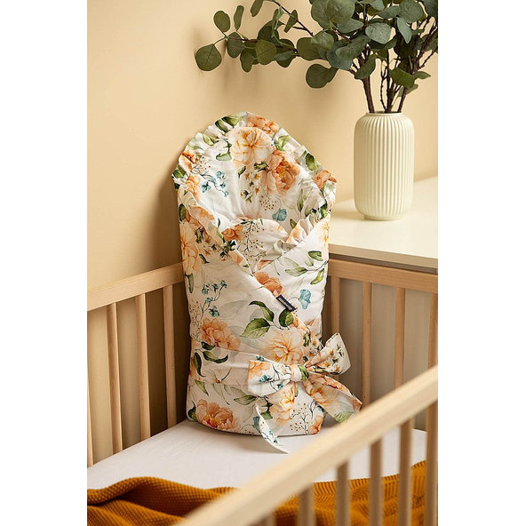 SENSILLO Zavinovačka s volánikom pivonka bavlna 75x75 cm