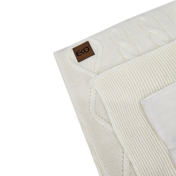 EKO Deka kašmírová s kožušinovou podšívkou Ecru 100x80 cm