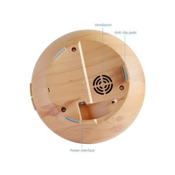 Ultrazvukový difuzér pre esenciálne oleje bledé drevo so vzormi Bioruža 550ml