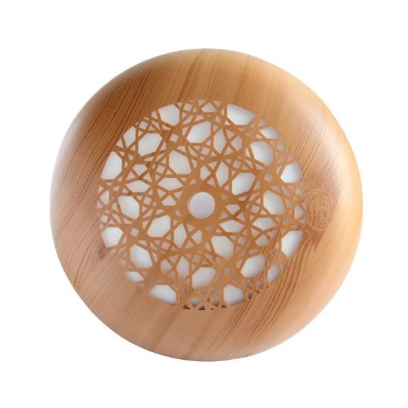 Ultrazvukový difuzér pre esenciálne oleje bledé drevo so vzormi Bioruža 550ml