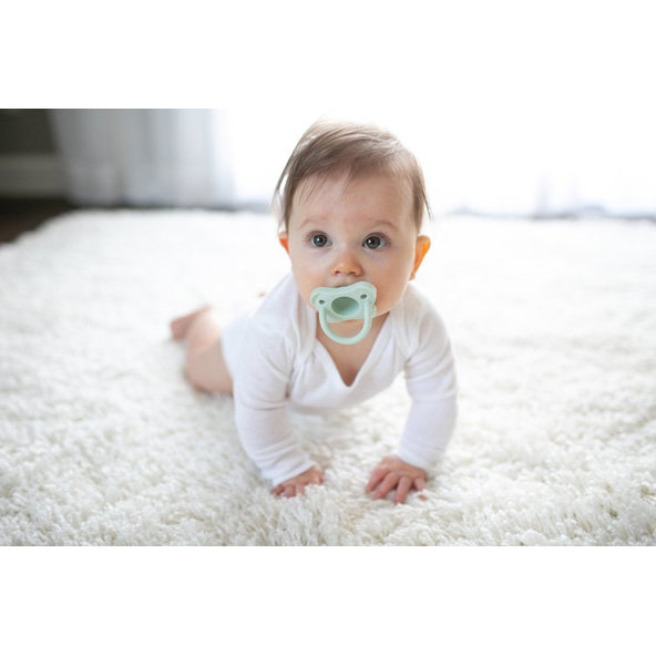 DR.BROWN'S HappyPaci cumlík 0-6m 2ks, modrý/zelený