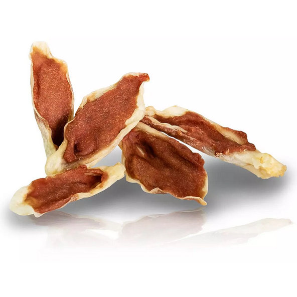 Maškrta pre psy KID DOG Králičie ucho s kačacím mäsom 250g