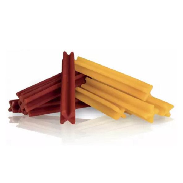 Maškrta pre psy KID DOG Dentálne tyčinky mix kura + propolis / jahňa + petržlen 250g