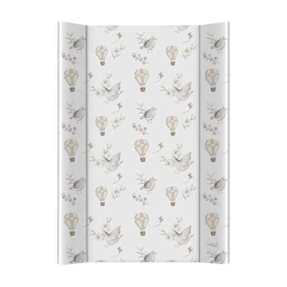 CEBA Podložka prebaľovacia 2-hranná s pevnou doskou (50x70) Ultra Light Happy Birds