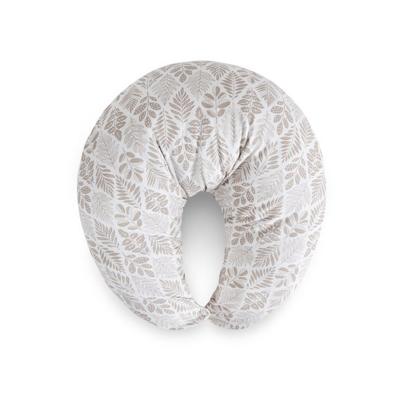 CEBA Vankúš na dojčenie HUGGY (150x60x37) Basic Brown Leaves