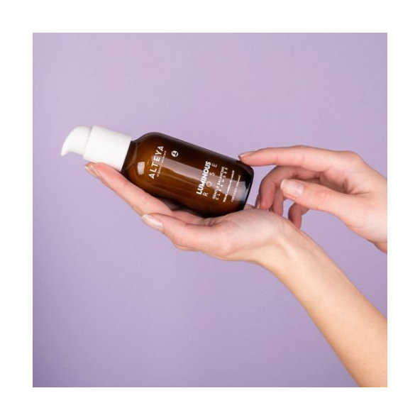 Jemne harmonizujúce pleťové mlieko Luminous Rose Alteya Organics 120ml