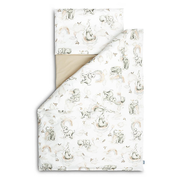 SENSILLO Bielizeň posteľná 3-dielna sloník Beige bavlna 120x60 cm