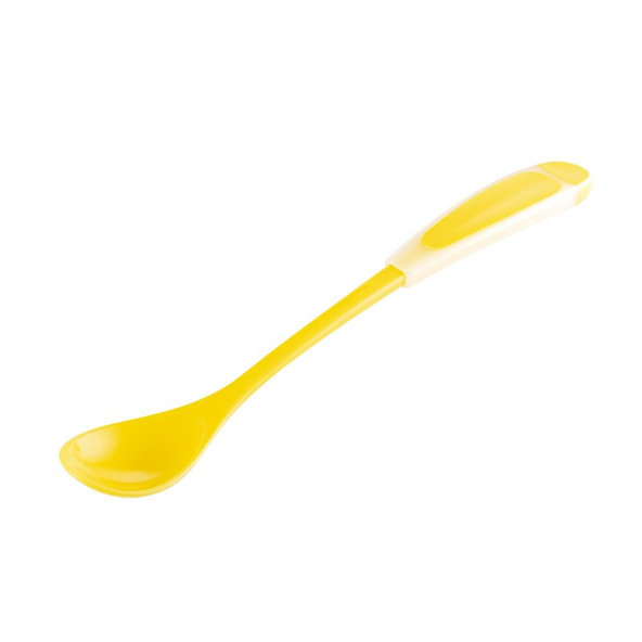 CANPOL BABIES Lyžička s dlhou rukoväťou - modrá