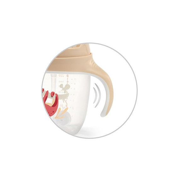 BABYONO Hrnček učiaci so slamkou Leňochod 6m+