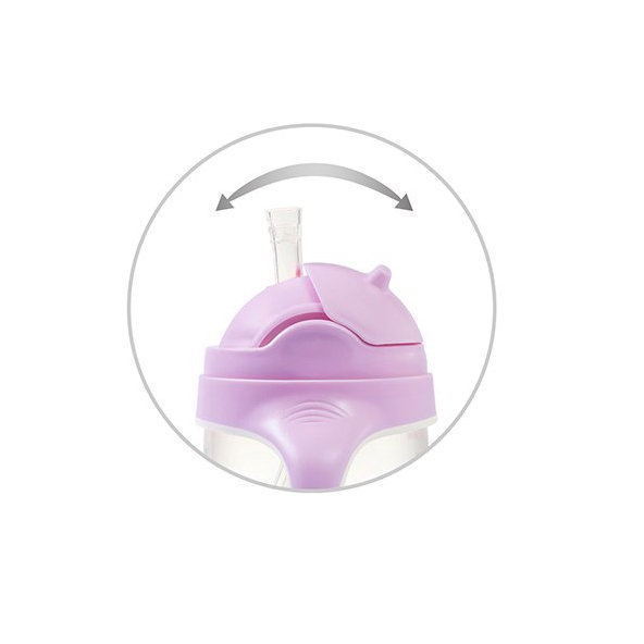 BABYONO Hrnček učiaci so slamkou Motýlik 6m+