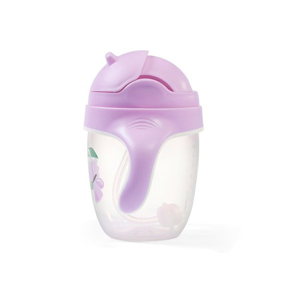 BABYONO Hrnček učiaci so slamkou Motýlik 6m+