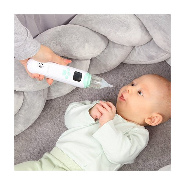 BABYONO Odsávačka nosných hlienov elektronická USB nabíjanie