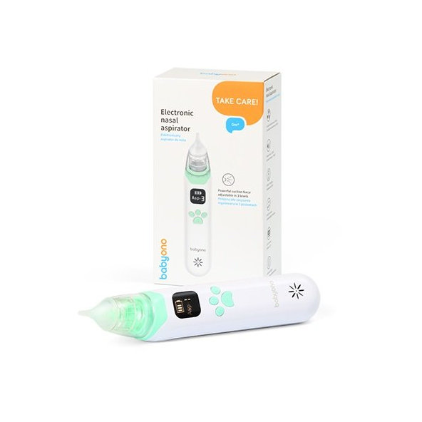 BABYONO Odsávačka nosných hlienov elektronická USB nabíjanie