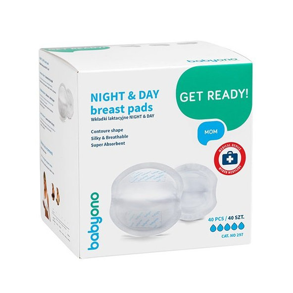 BABYONO Vložky do podprsenky Night&Day 40 ks