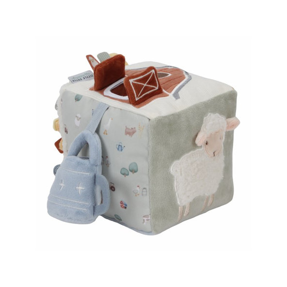 LITTLE DUTCH Kocka textilná s aktivitami Farma