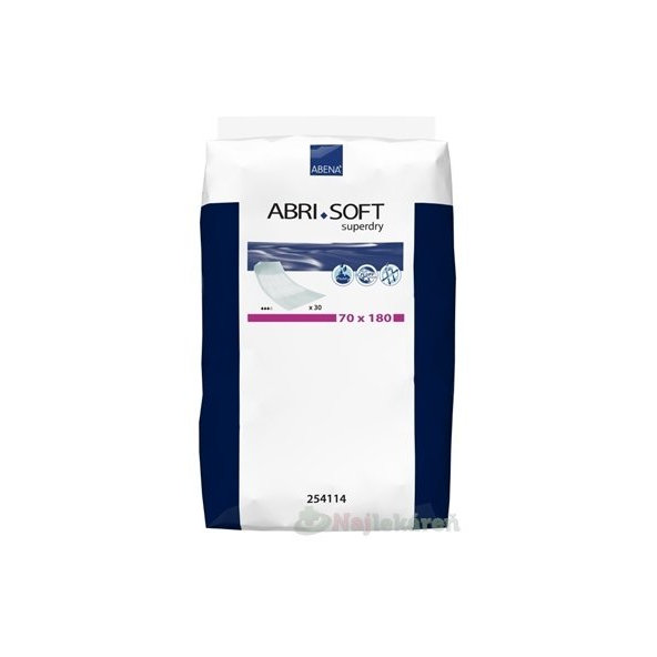 ABENA ABRI SOFT superdry 70x180cm podložka zastielacia, savosť 2000 ml, 30ks
