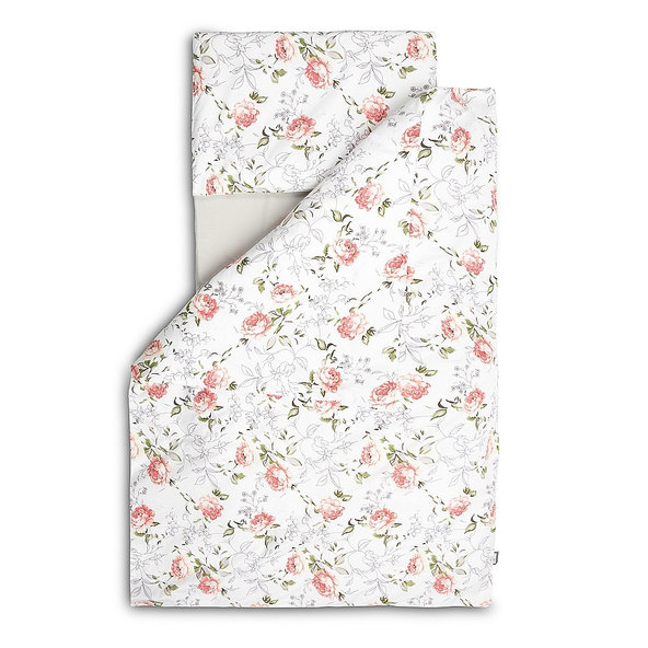 SENSILLO Bielizeň posteľná 3-dielna pivonka Beige bavlna 120x60 cm