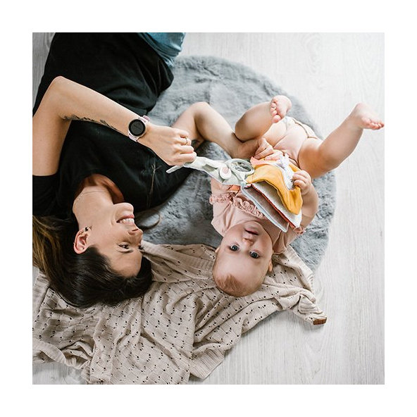 BABYONO Deka pletená bambusová ecru 75x100 cm