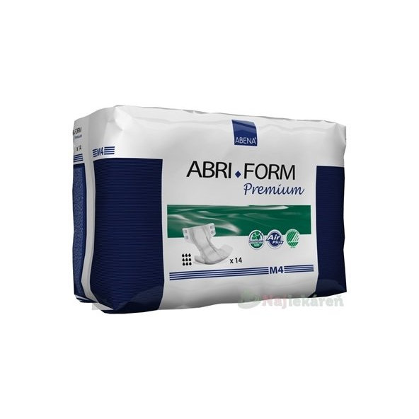 ABENA ABRI FORM Premium M4 plienkové nohavičky priedušné, boky 70-110cm, savosť 3600ml, 14ks