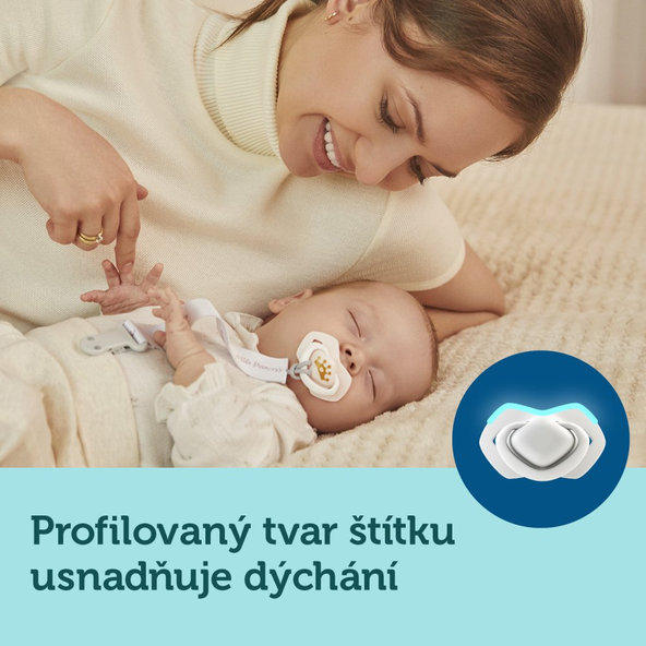 CANPOL BABIES Set symetrických silikónových cumlíkov 6-18m Royal baby modrý