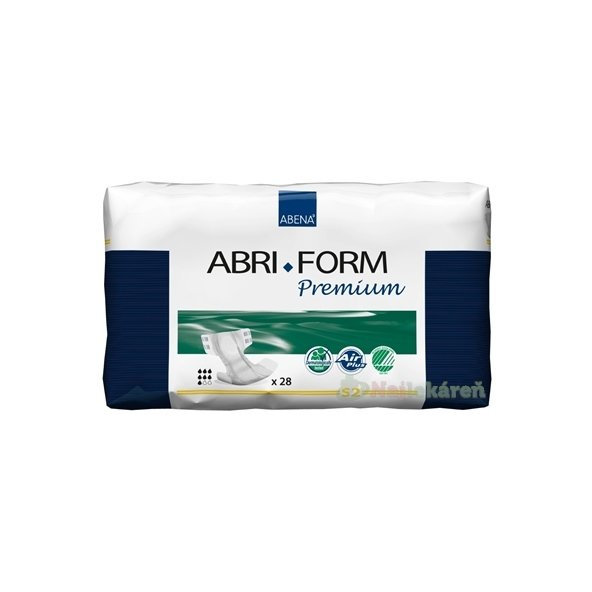 ABENA ABRI FORM Premium S2 plienkové nohavičky priedušné, boky 60-85cm, savosť 1800, 28ks