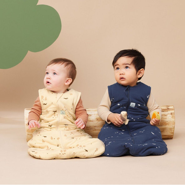 ERGOPOUCH Vak na spanie organická bavlna Jersey Lucky Ducks 8-24 m, 8-14 kg, 2,5 tog