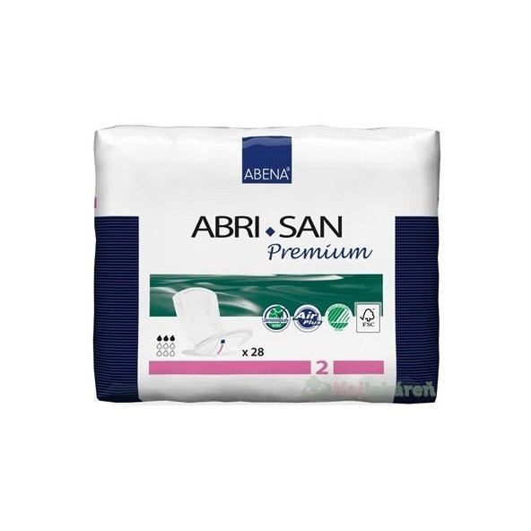 ABENA Abri San Premium 2, inkontinenčné vložky, priedušné, 11x26cm, savosť 350ml, 28ks